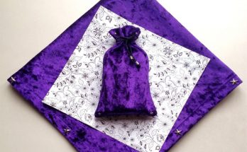 Khăn Trải + Túi Tarot Nhung Royal Purple (Tím) Bí Ẩn