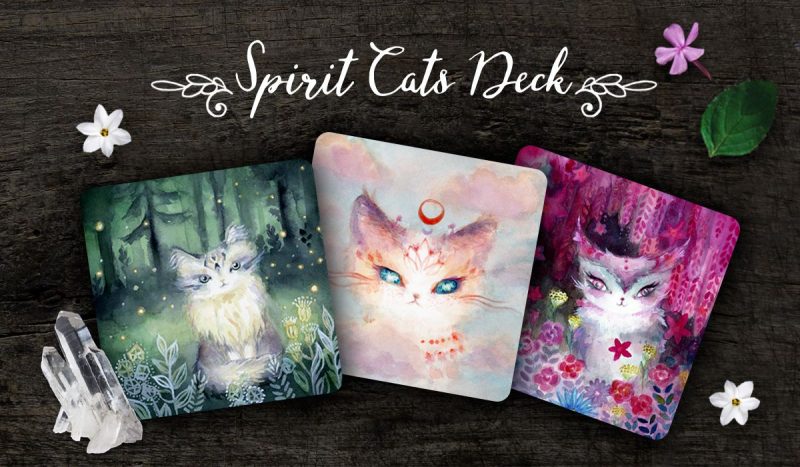 Spirit Cats Inspirational Card